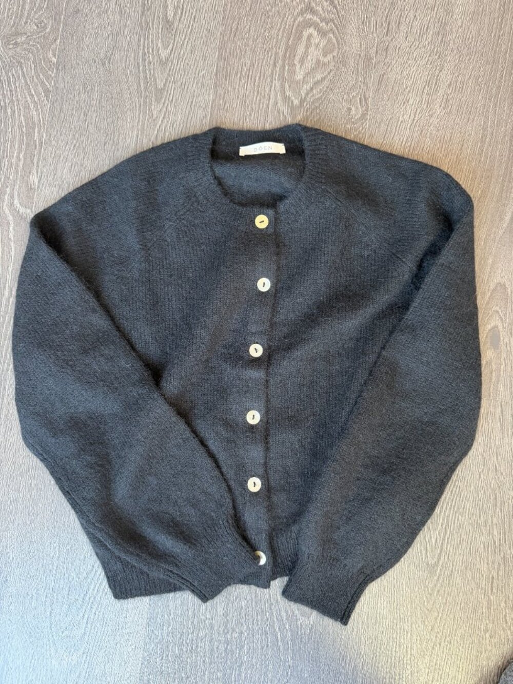 Doen NWOT Petra Cardigan Black M - Picture 5 of 15
